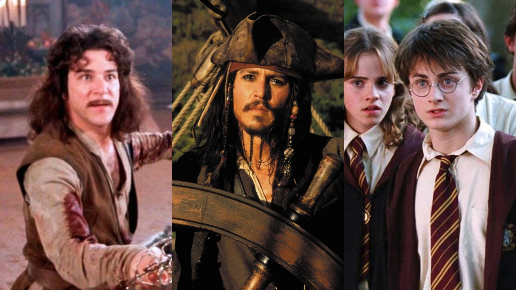 'La princesa prometida', la saga de 'Piratas del Caribe' y la saga de 'Harry Potter'.