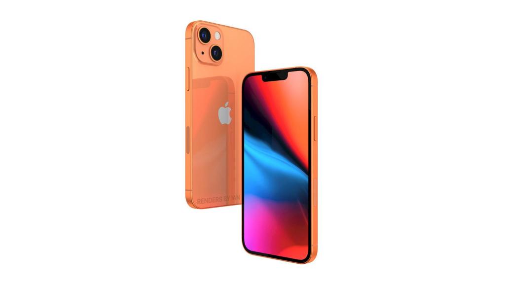 Concepto de iPhone 13 en un nuevo color.