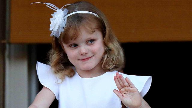 Gabriella de Mónaco, durante un acto en el Principado.