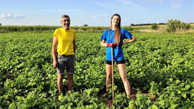 Gabriel Alegre, presidente de AGRELE, y Natalia Martínez 01