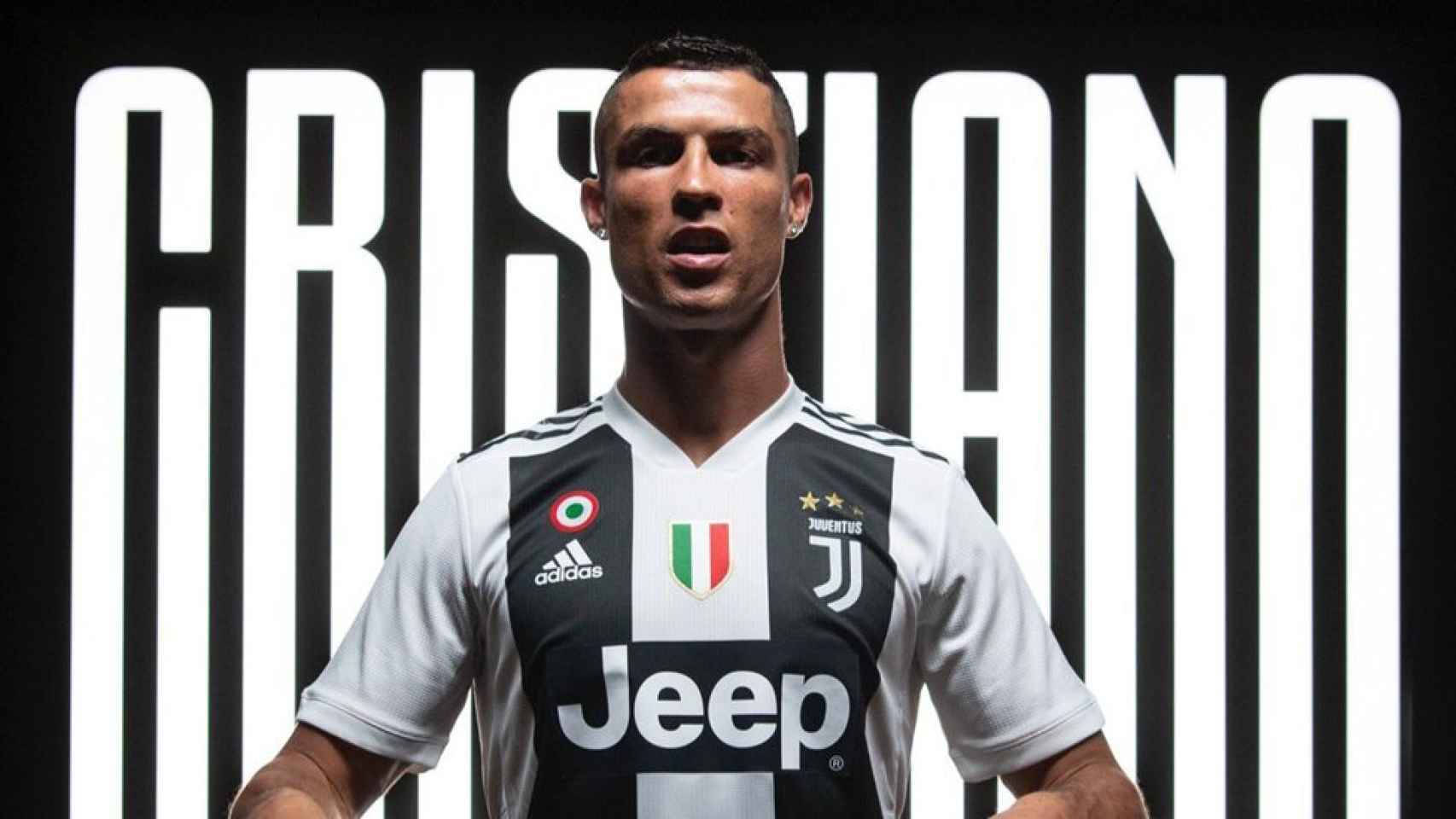 Cristiano Ronaldo tras fichar por la Juventus