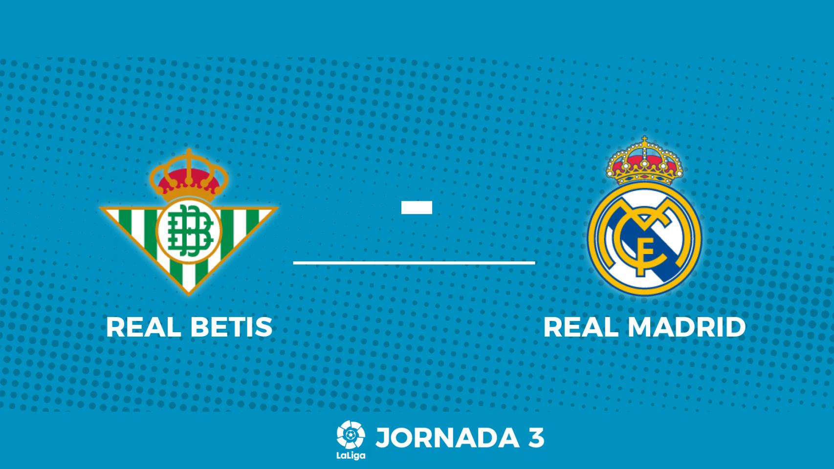 Horario internacional y dónde ver el Real Betis - Real Madrid de la jornada 3 de La Liga