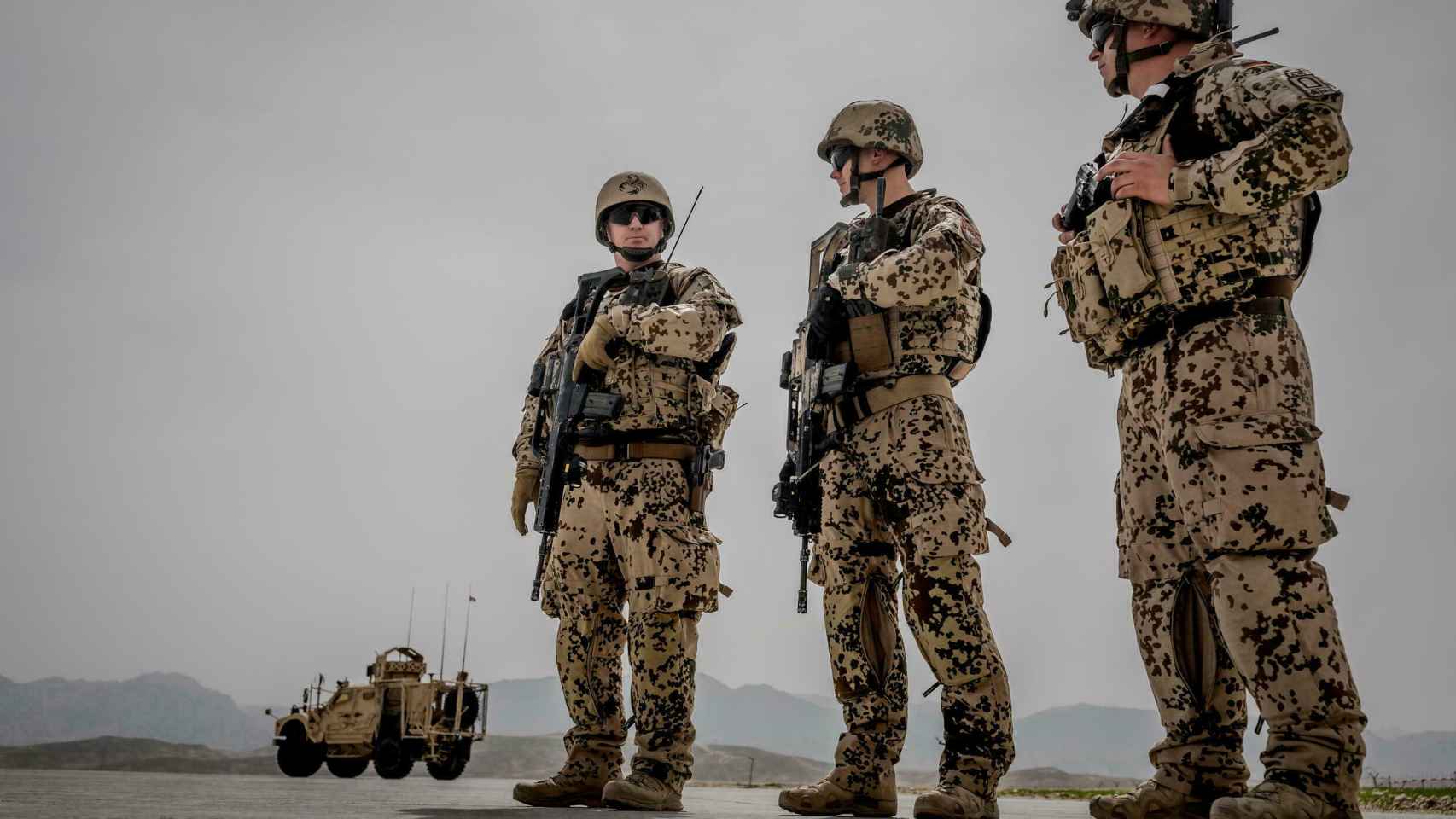 Militares alemanas en suelo afgano en 2018.