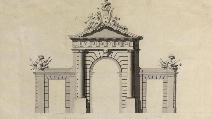 Proyecto para la puerta de San Vicente de Madrid por Sabatini.