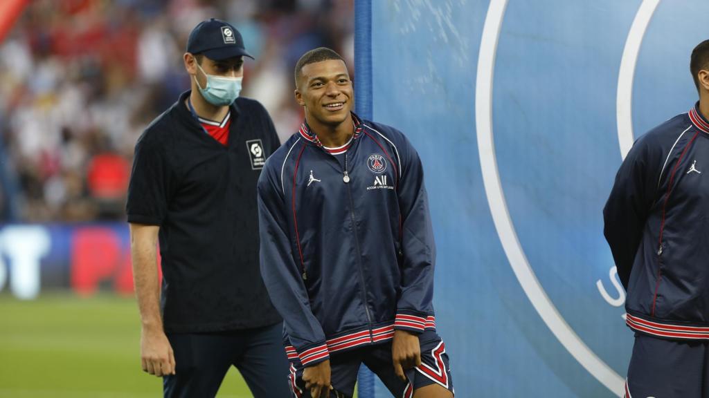 Kylian Mbappé, durante un partido con el PSG