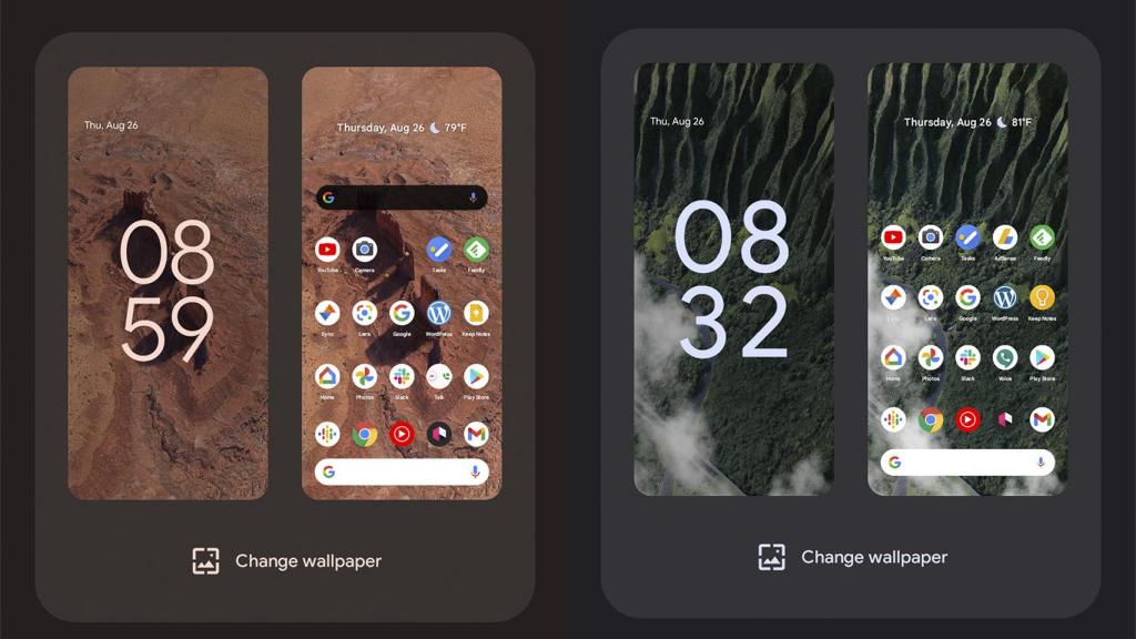 Live Wall Paper en el Google Pixel en Android 12