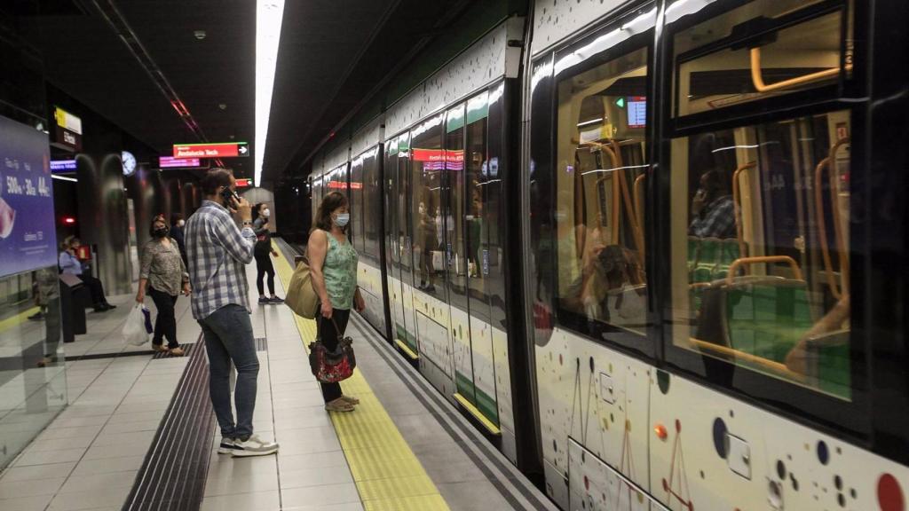 Imagen del metro de Málaga.