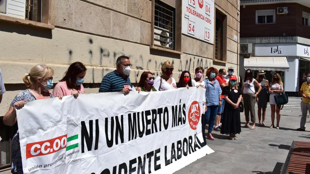 Concentración por los accidentes laborales.