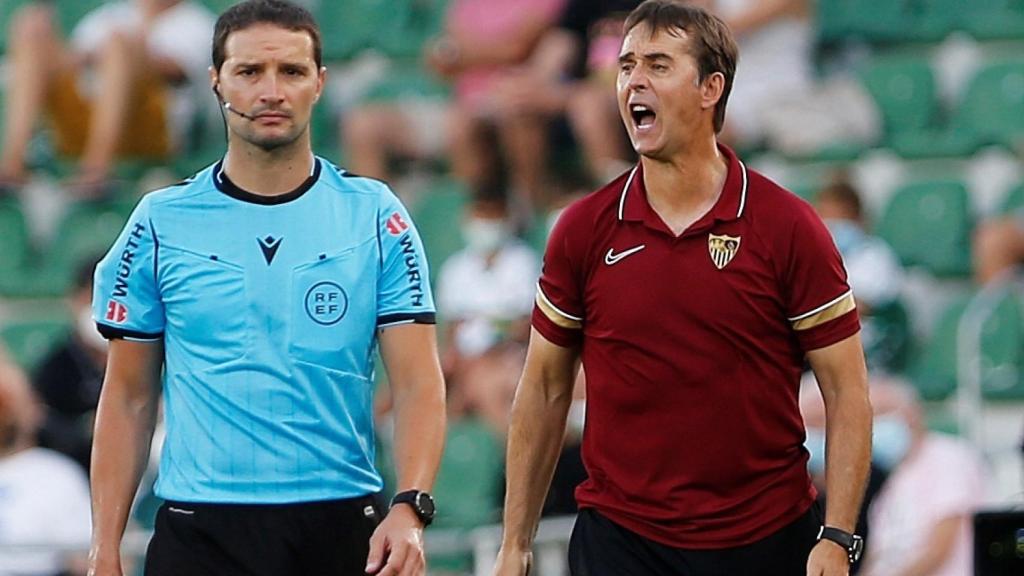 Julen Lopetegui, durante el Elche - Sevilla