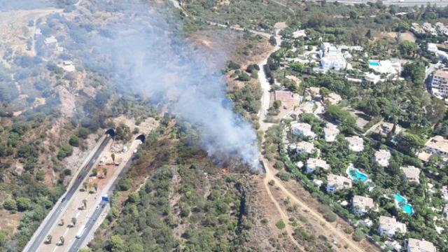 Incendio en Marbella.