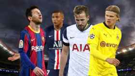 Messi, Mbappé, Kane y Haaland, víctimas de la fuerza de sus clubes