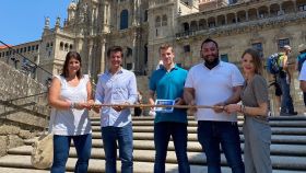 Miembros de Nuevas Generaciones en Santiago de Compostela