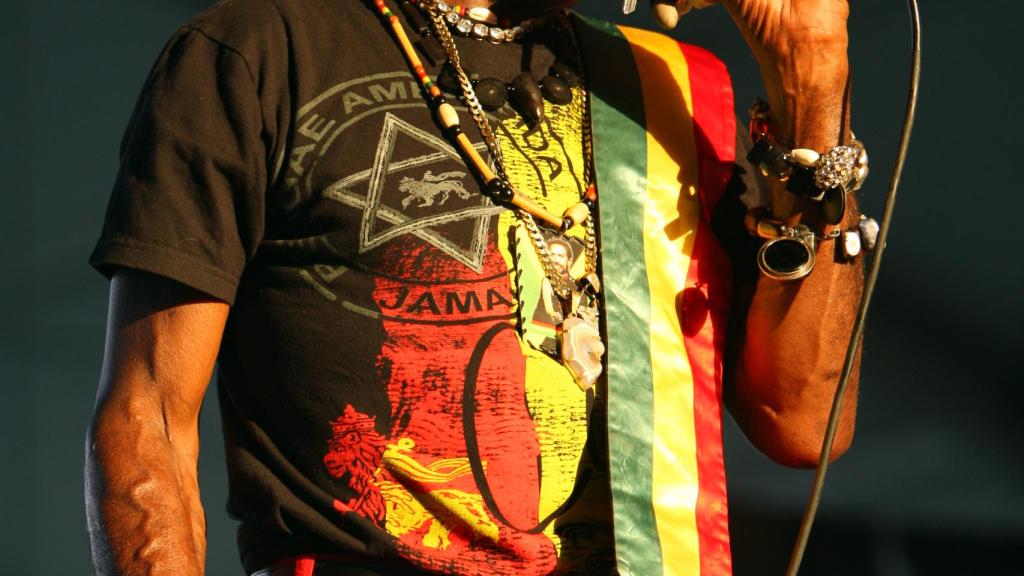 Lee Scratch Perry durante una actuación en Coachella en 2013.