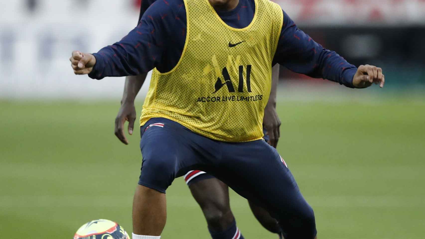 Kylian Mbappé, durante un partido con el PSG