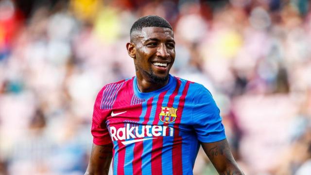 Emerson Royal, en su presentación con el FC Barcelona