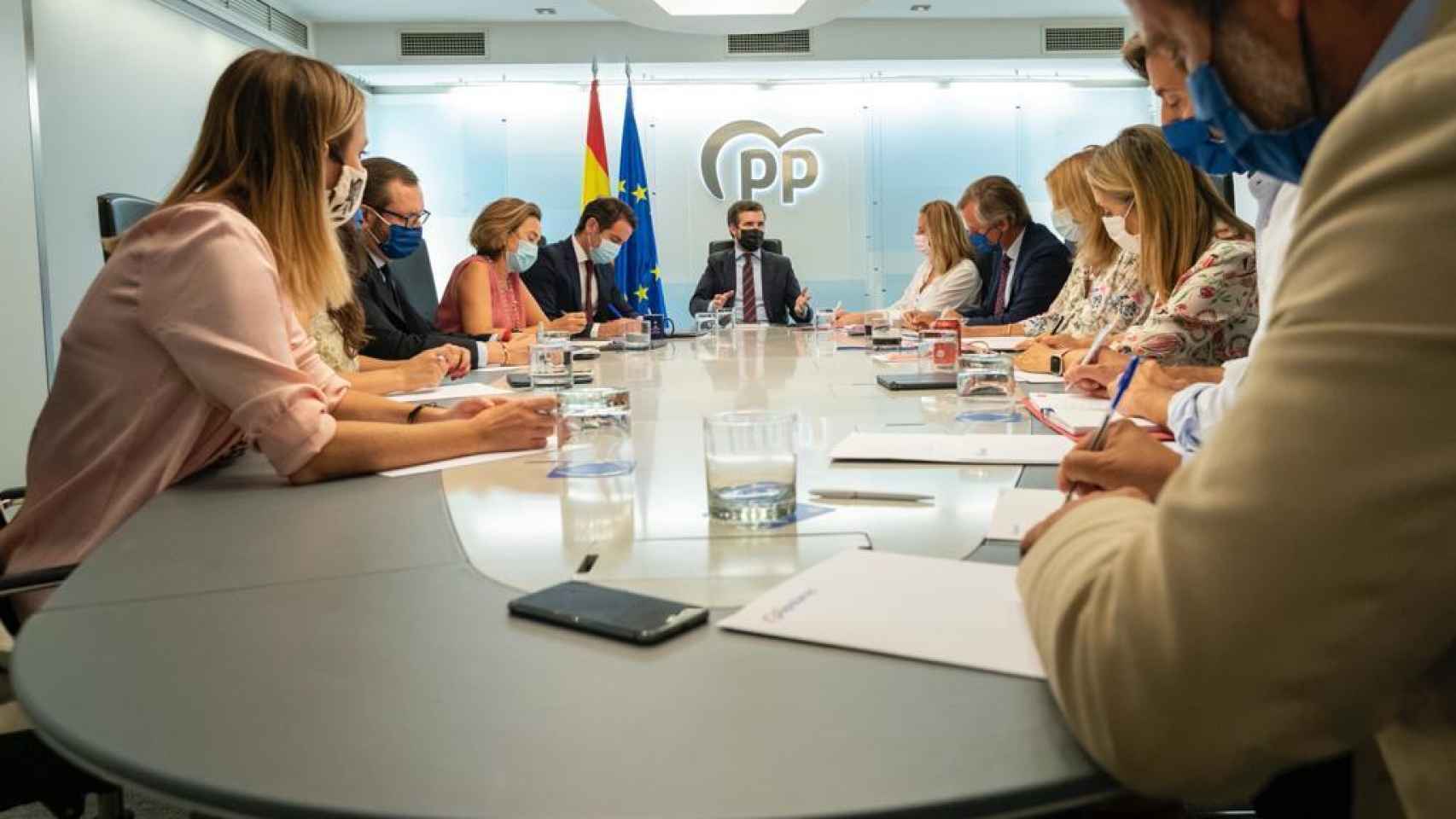 El comité de dirección del PP, celebrado este lunes en Génova.