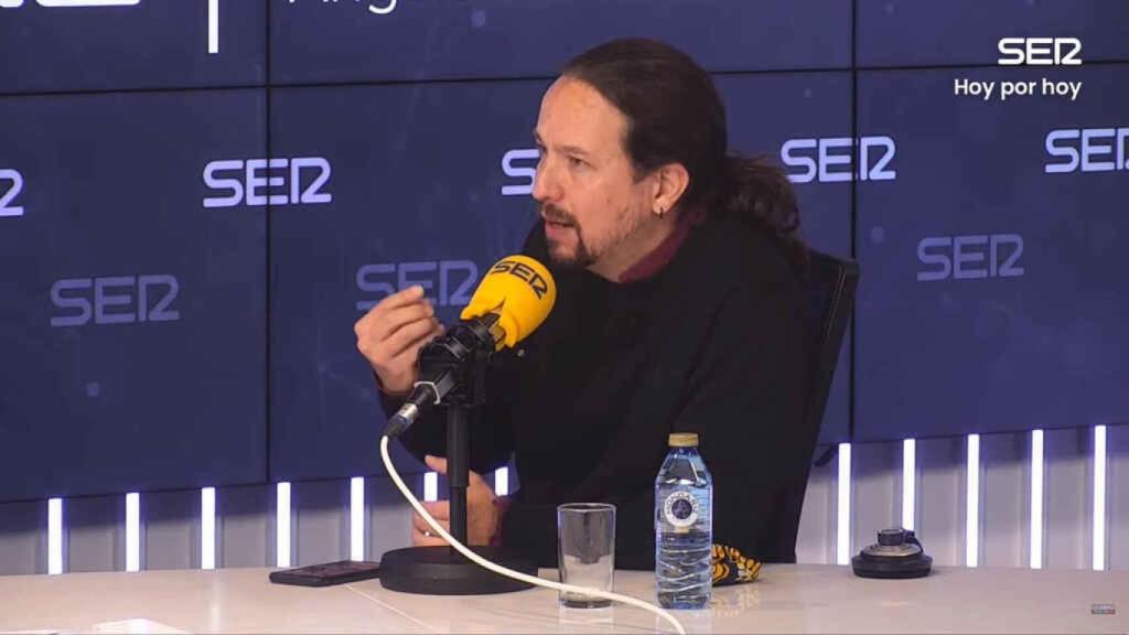 Pablo Iglesias en una entrevista en Cadena Ser hace algunos meses.