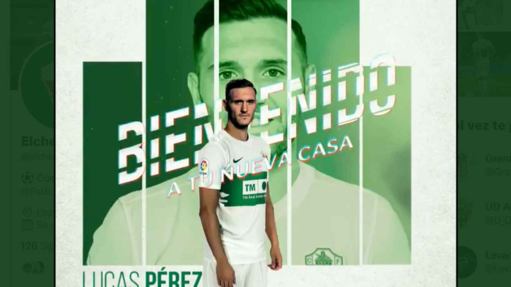 El Elche CF da la bienvenida a su nueva incorporación, Lucas Pérez.