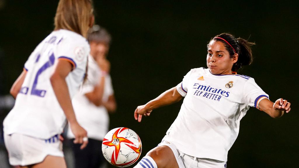 Kenti Robles, en el Real Madrid Femenino - Manchester City de la Women's Champions League