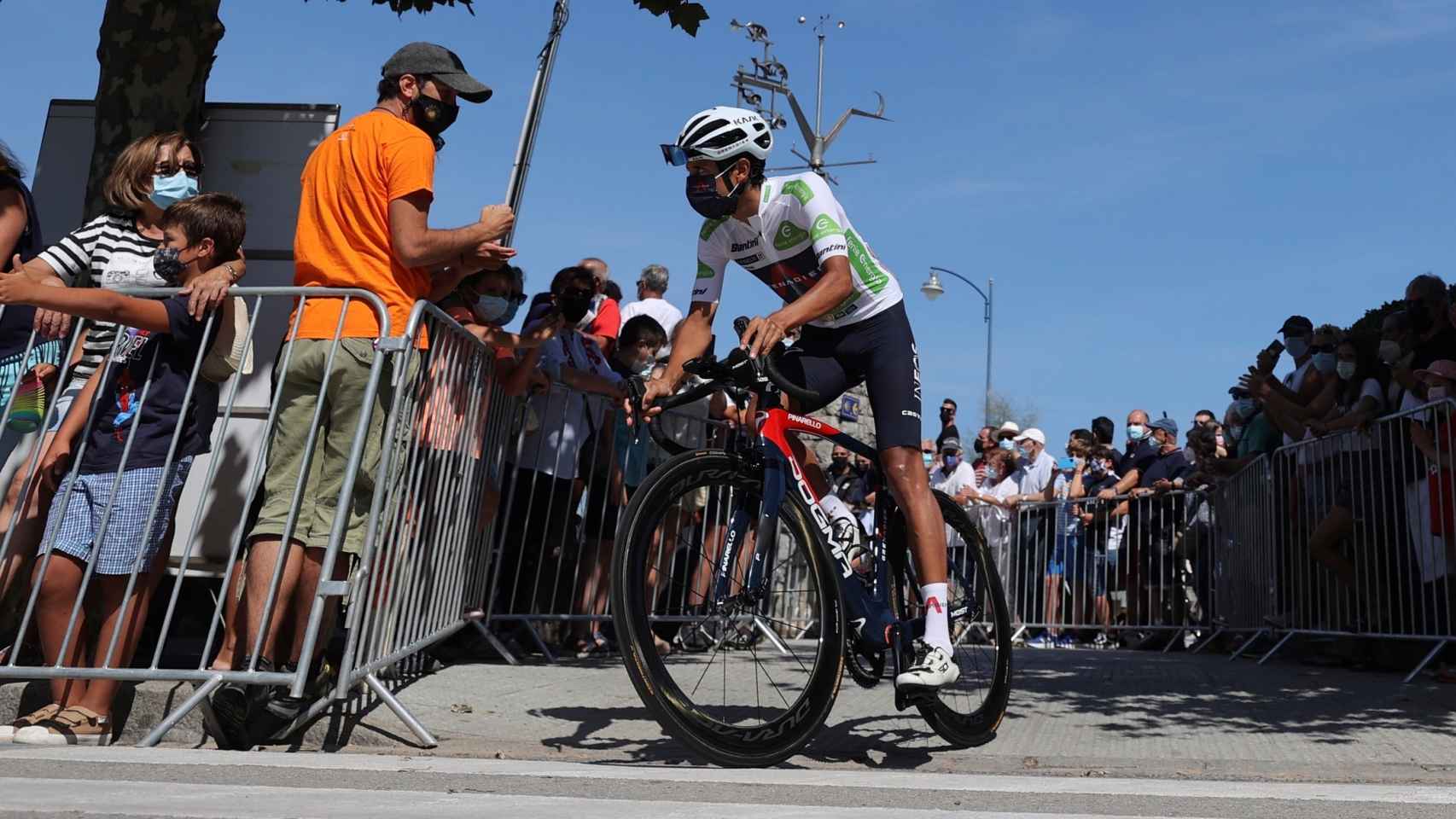 Egan Bernal, en La Vuelta