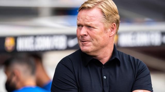 Ronald Koeman, en un partido del FC Barcelona