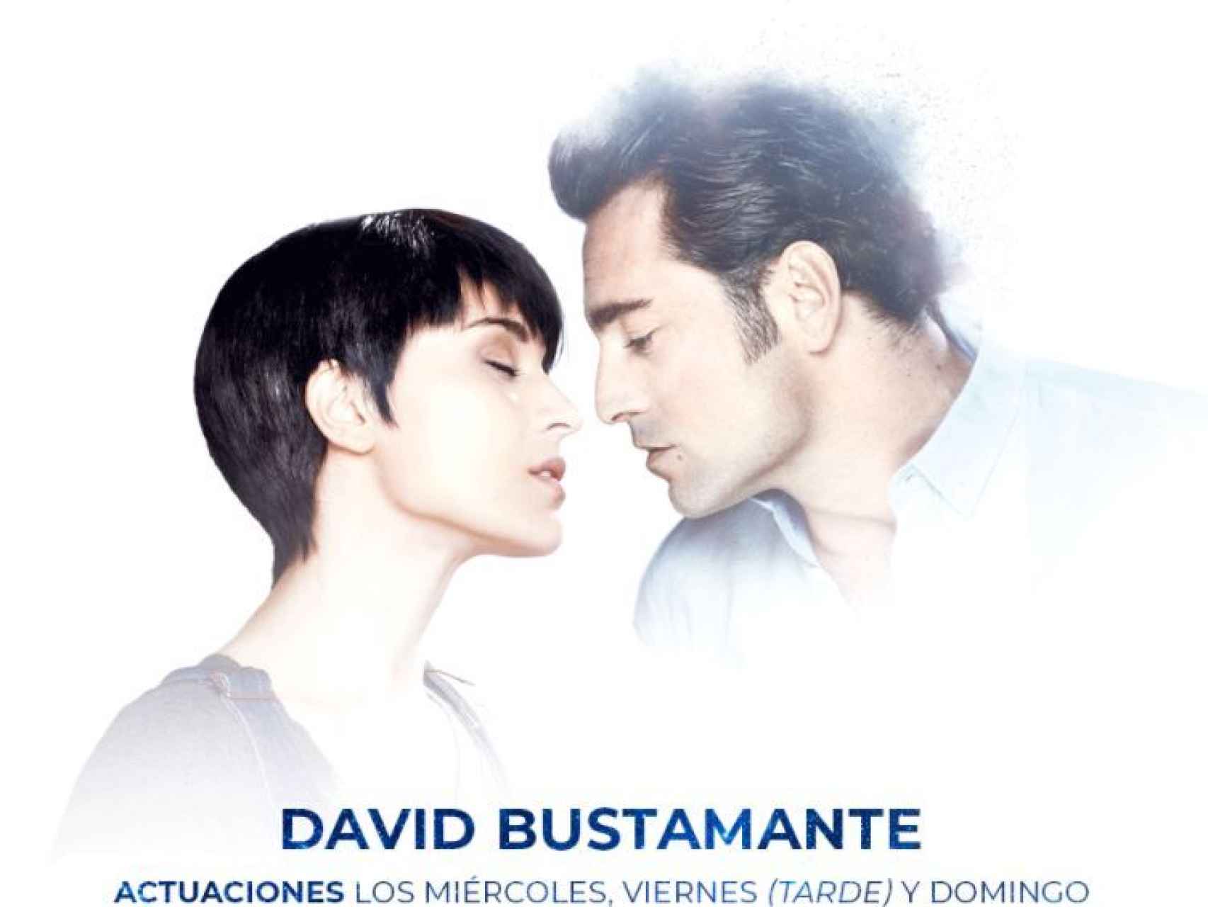 Cartel oficial del musical 'Ghost', protagonizado por Cristina Llorente y David Bustamante.