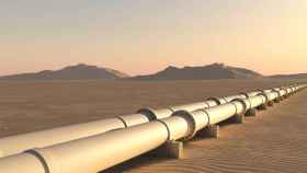 Gasoducto por el desierto de Argelia.