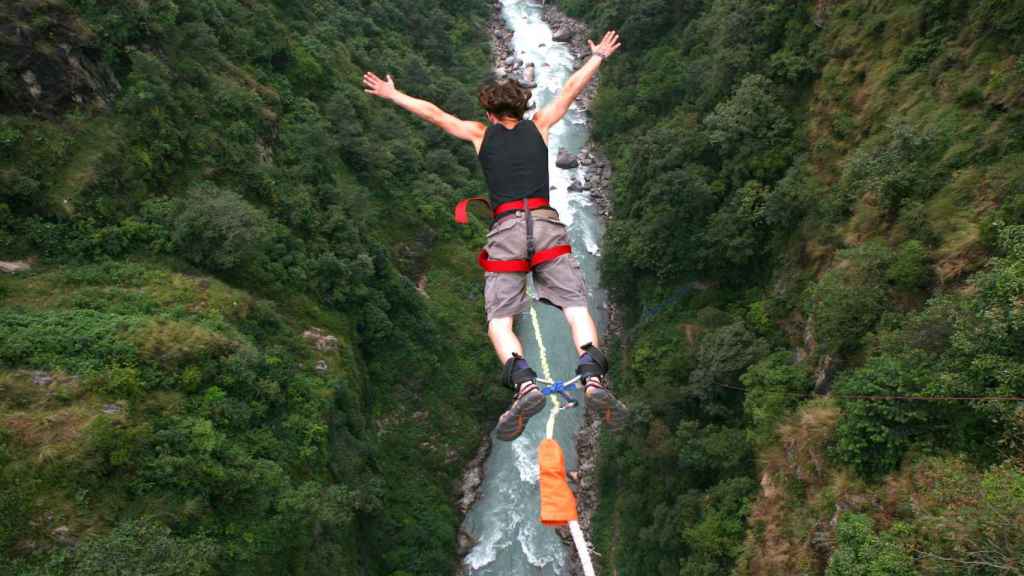 Puenting en Galicia.