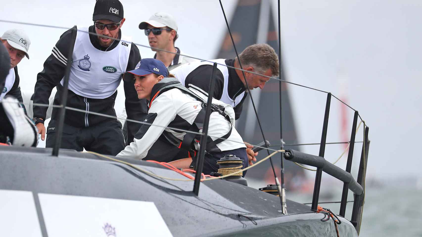 Kate Middleton, participando en la regata 'The King’s Cup', en 2019.