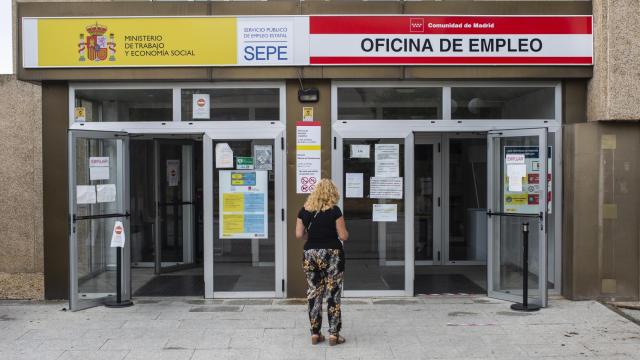 Una oficina de empleo, en Madrid.