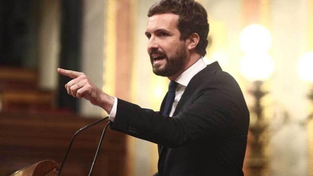 Pablo Casado, en el Congreso de los Diputados.