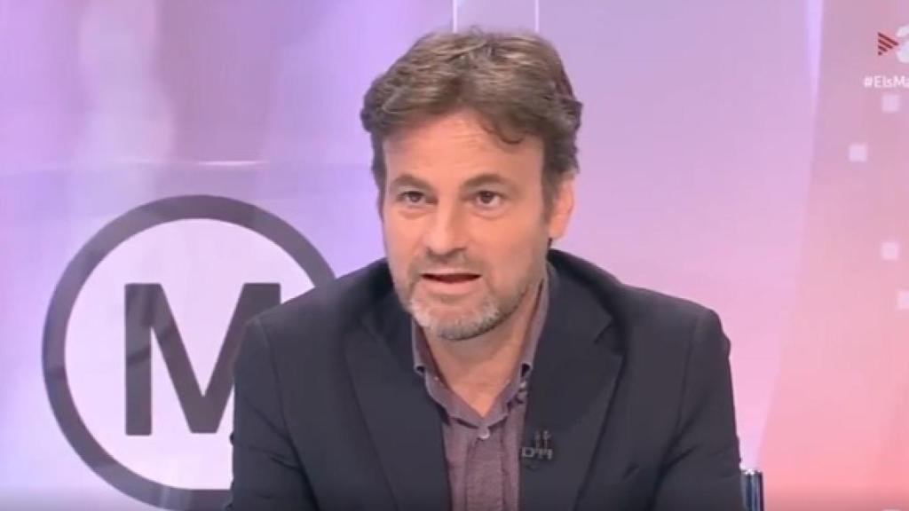 El presidente del grupo parlamentario de Unidas Podemos en el Congreso, Jaume Asens, en TV3.