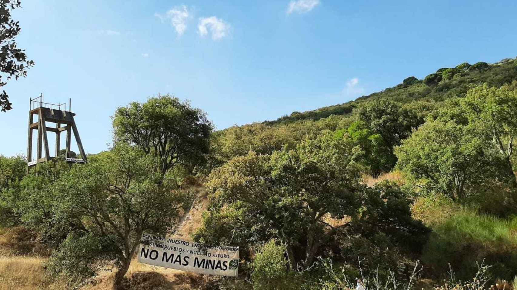 La zona donde piensa excavarse la mina de Valdeflores, en Cáceres.