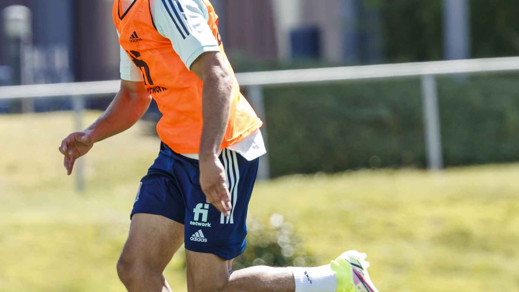 Pablo Fornals durante un entrenamiento con la Selección
