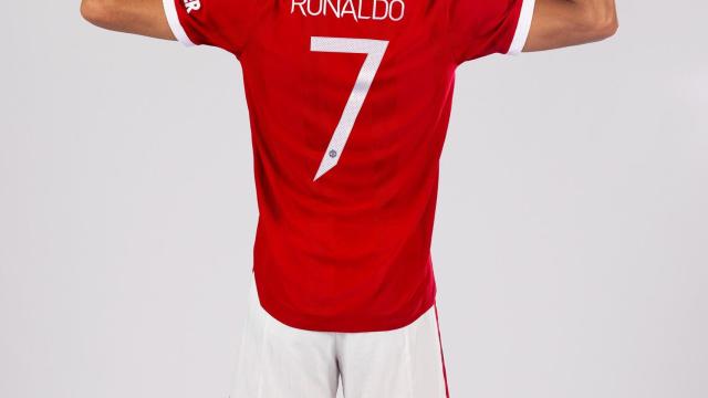 Cristiano con su nueva camiseta con el '7'