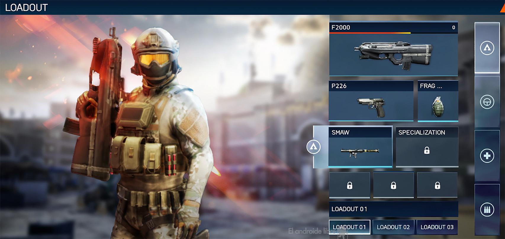Clases en Battlefield Mobile