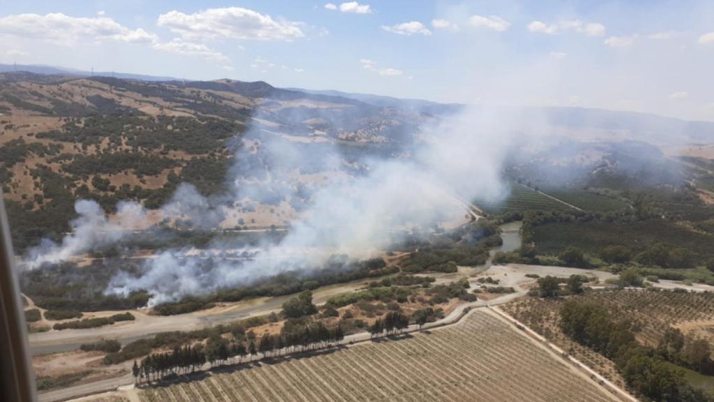 Una imagen del incendio.