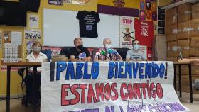 Rueda de prensa del marinero gallego Pablo Costas.