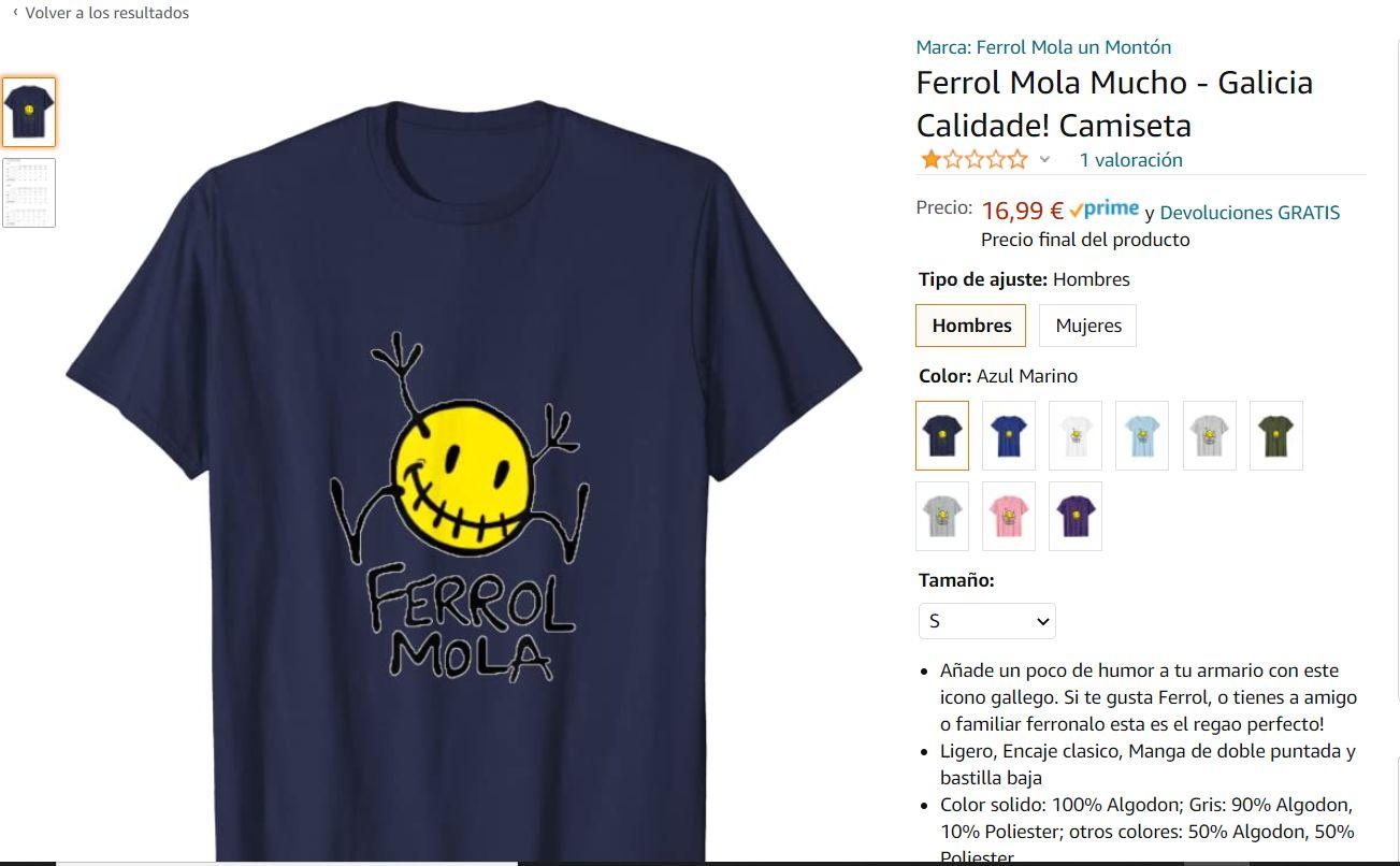 Imagen de la falsificación del diseño de ‘Ferrol Mola’. Fuente: Amazon.