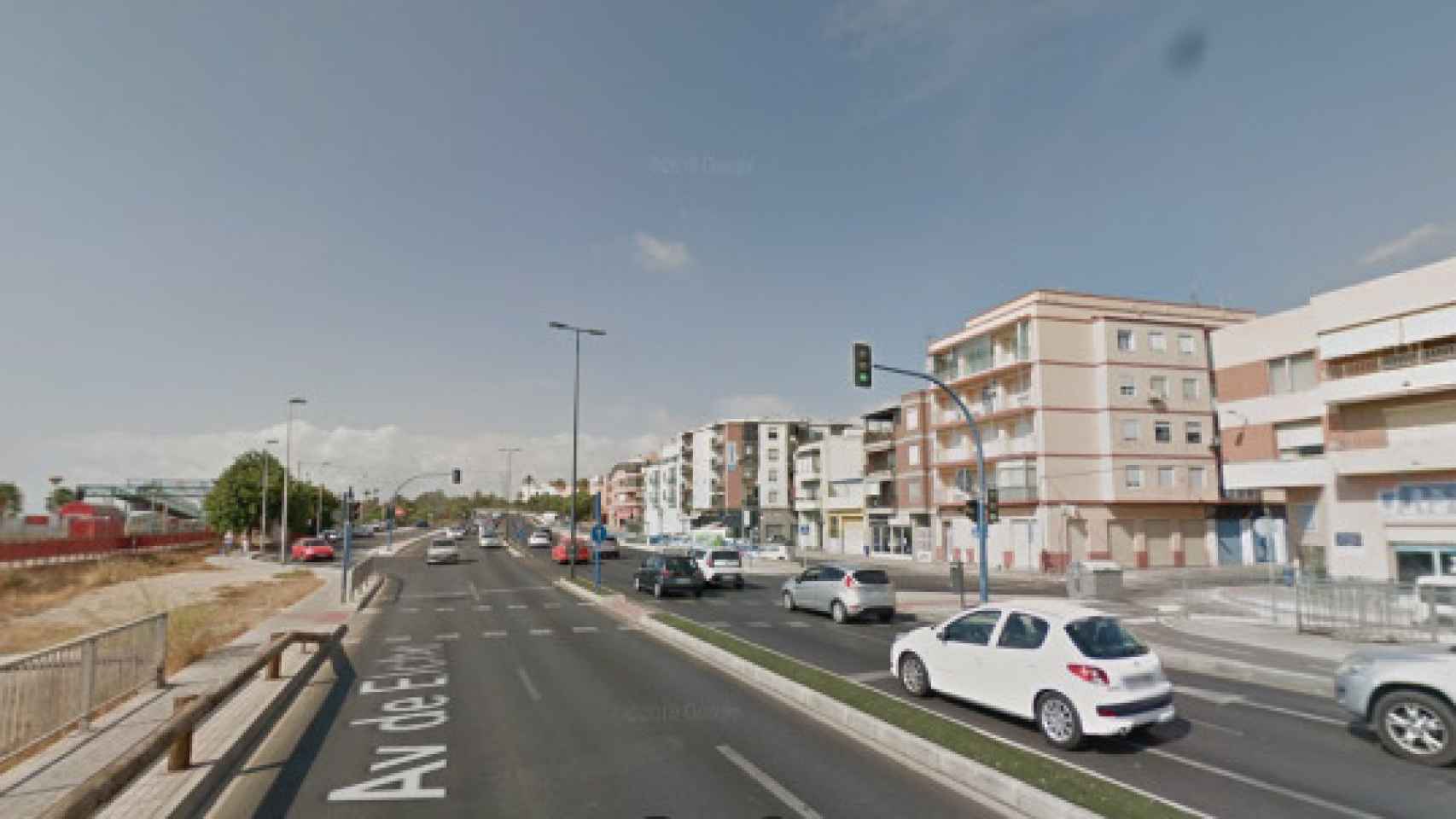 Avenida de Elche, tramo del barrio de San Gabriel en Alicante.