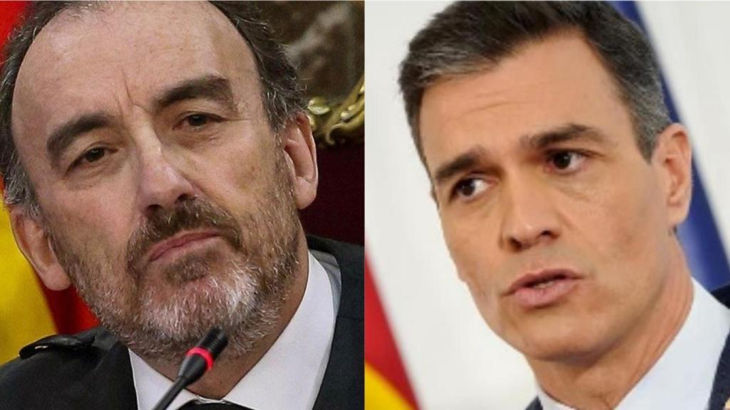 Manuel Marchena (izqda) y Pedro Sánchez./