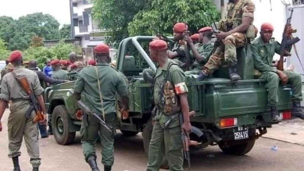 Militares de Guinea-Conakry en las calles de la capital.