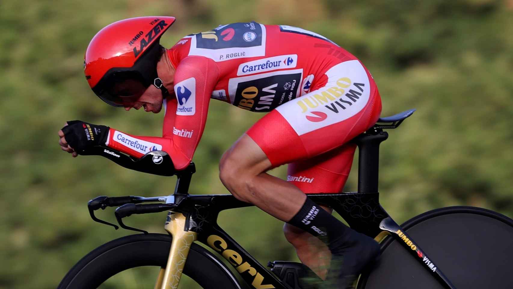 Primoz Roglic en la Vuelta a España 2021