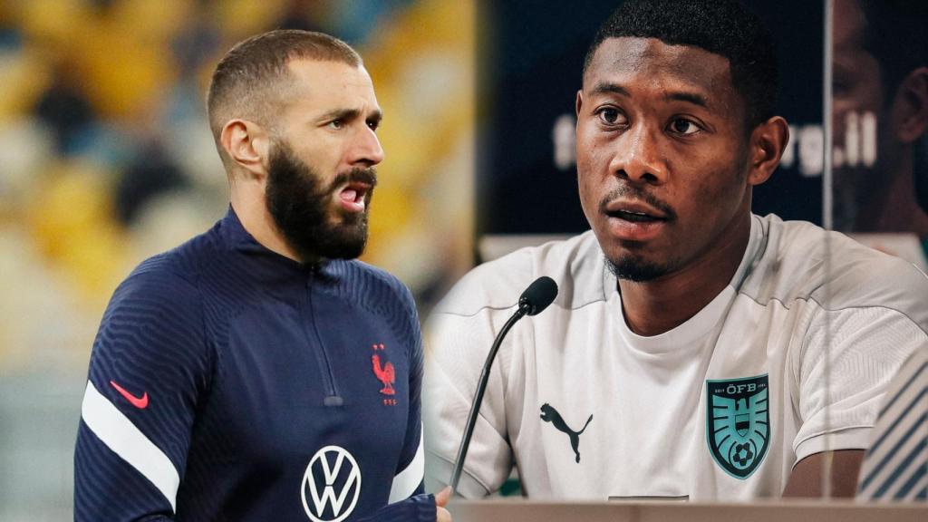 Karim Benzema y David Alaba, en un fotomontaje