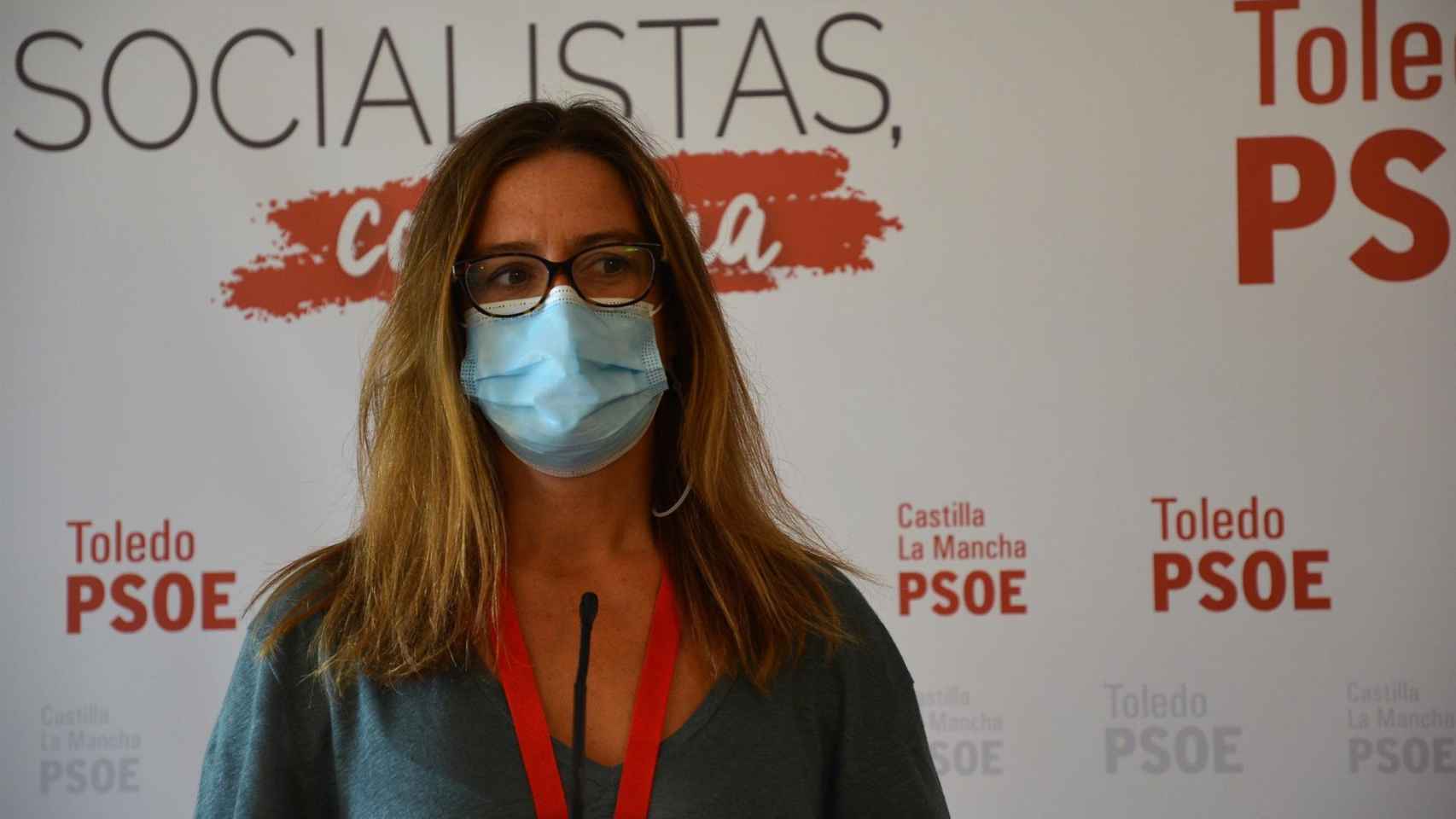 Esther Padilla, vicesecretaria general del PSOE de Toledo, en una imagen de este domingo