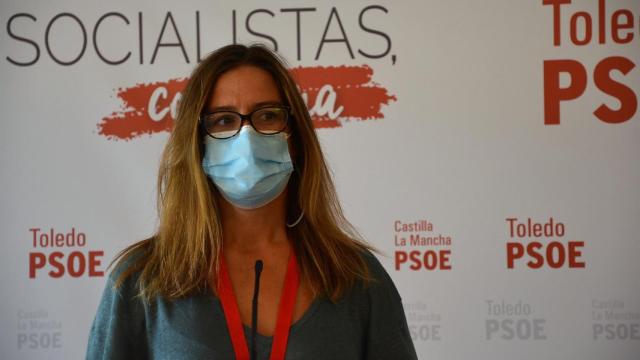 Esther Padilla, vicesecretaria general del PSOE de Toledo, en una imagen de este domingo