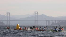 Cambados triunfa en el Trofeo de Kayak de Mar Concello de Vigo, de la Semana Abanca