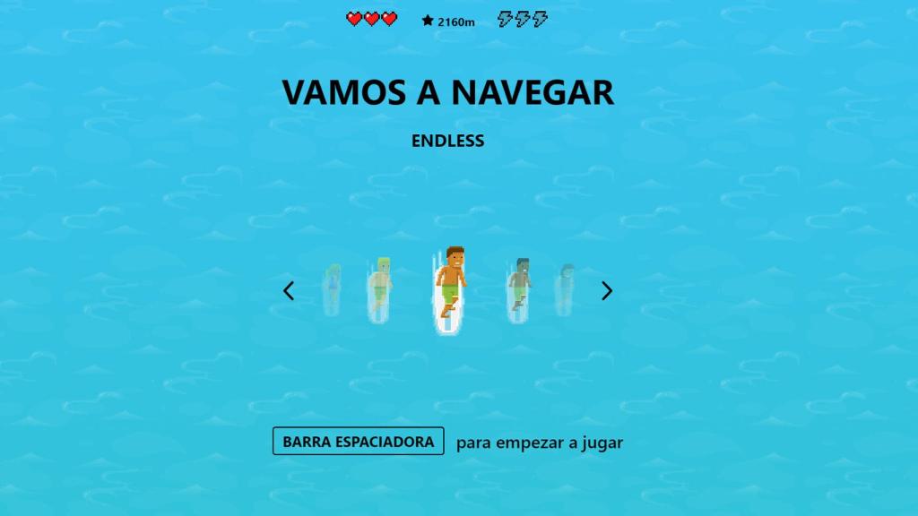 Personajes del juego de surf de Edge en Android