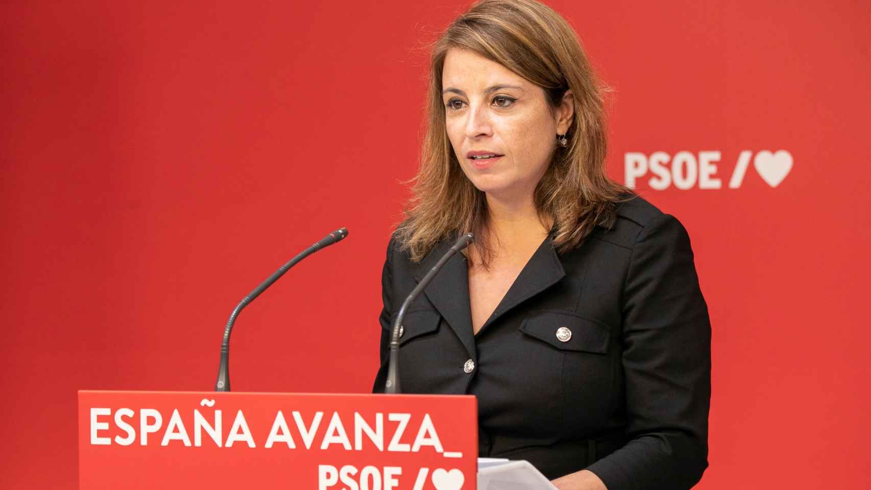 La número dos del PSOE, Adriana Lastra.