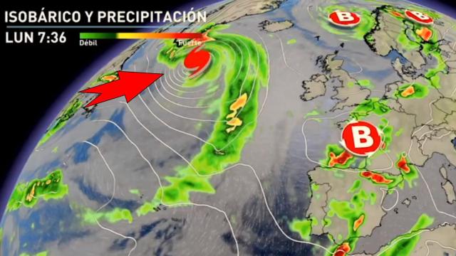 La nueva borrasca y la situación del huracán Larry a comienzos de la próxima semana. Eltiempo.es.